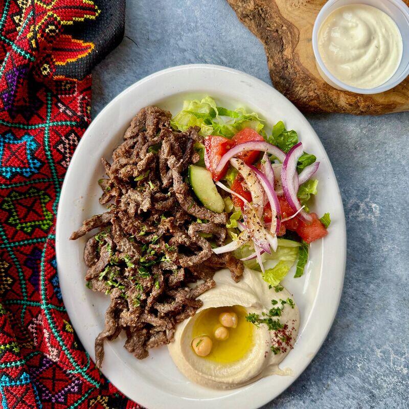 Beef Shawarma in Plate