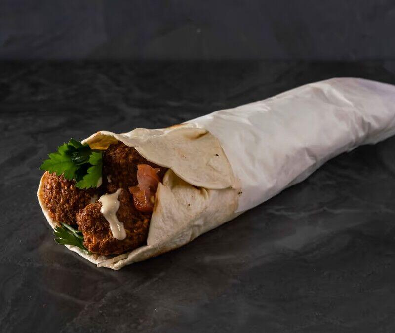 Falafel in wrap